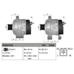 DENSO DAN1018 alternator TOYOTA