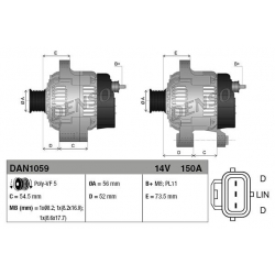 DENSO DAN1059 alternator VOLVO