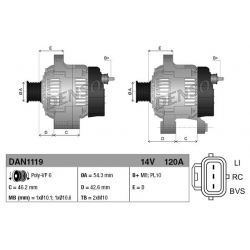 DENSO DAN1119 alternator FORD VOLVO