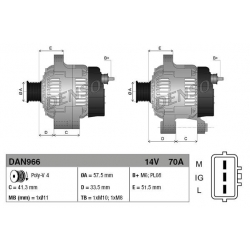 DENSO DAN966 alternator TOYOTA