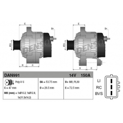 DENSO DAN991 alternator LAND ROVER