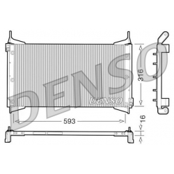 DENSO DCN09012 skraplacz klimatyzacji FIAT