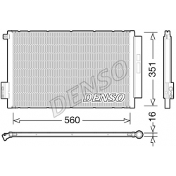 DENSO DCN09043 skraplacz klimatyzacji FIAT