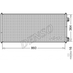 DENSO DCN10032 skraplacz klimatyzacji FORD