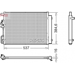 DENSO DCN41021 skraplacz klimatyzacji HYUNDAI KIA