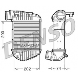 DENSO DIT02023 chłodnica powietrza INTERCOOLER AUDI