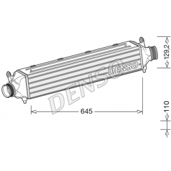 DENSO DIT02037 chłodnica powietrza INTERCOOLER AUDI