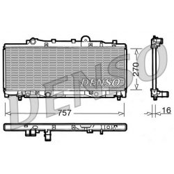 DENSO DRM09090 chłodnica silnika FIAT