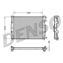 DENSO DRM23056 chłodnica silnika RENAULT