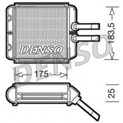 DENSO DRR08001 nagrzewnica wnętrza DAEWOO